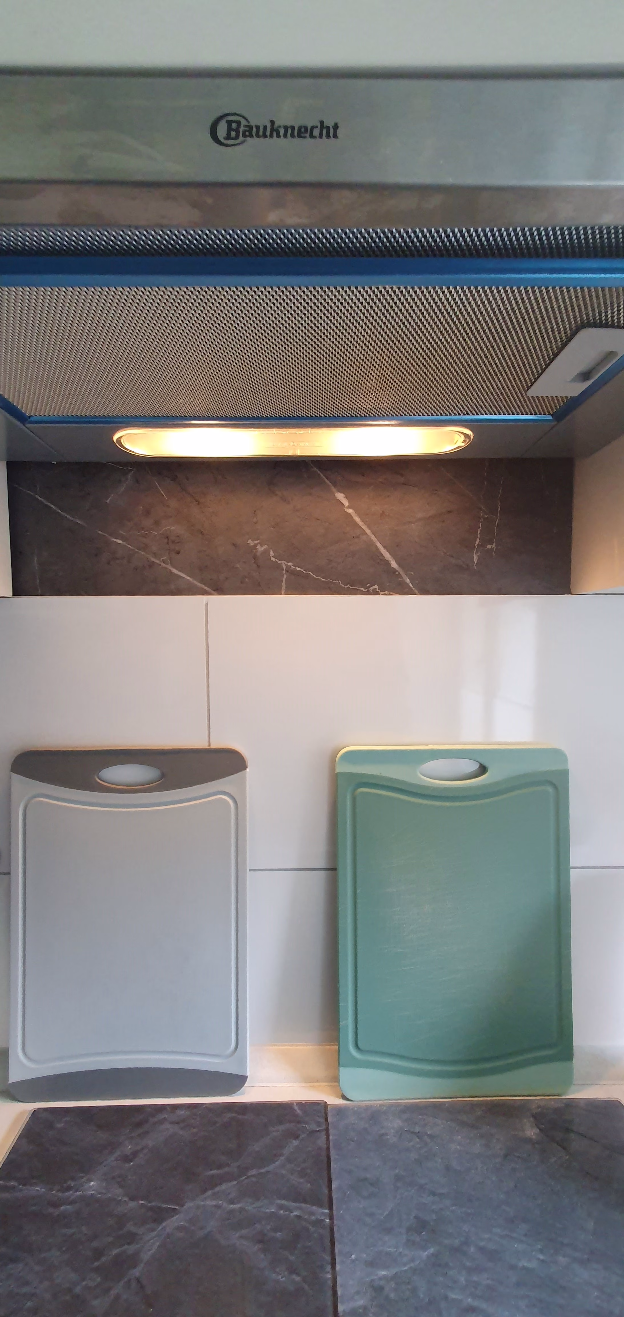 Grauer Marmor, Klebefolie in Steinoptik