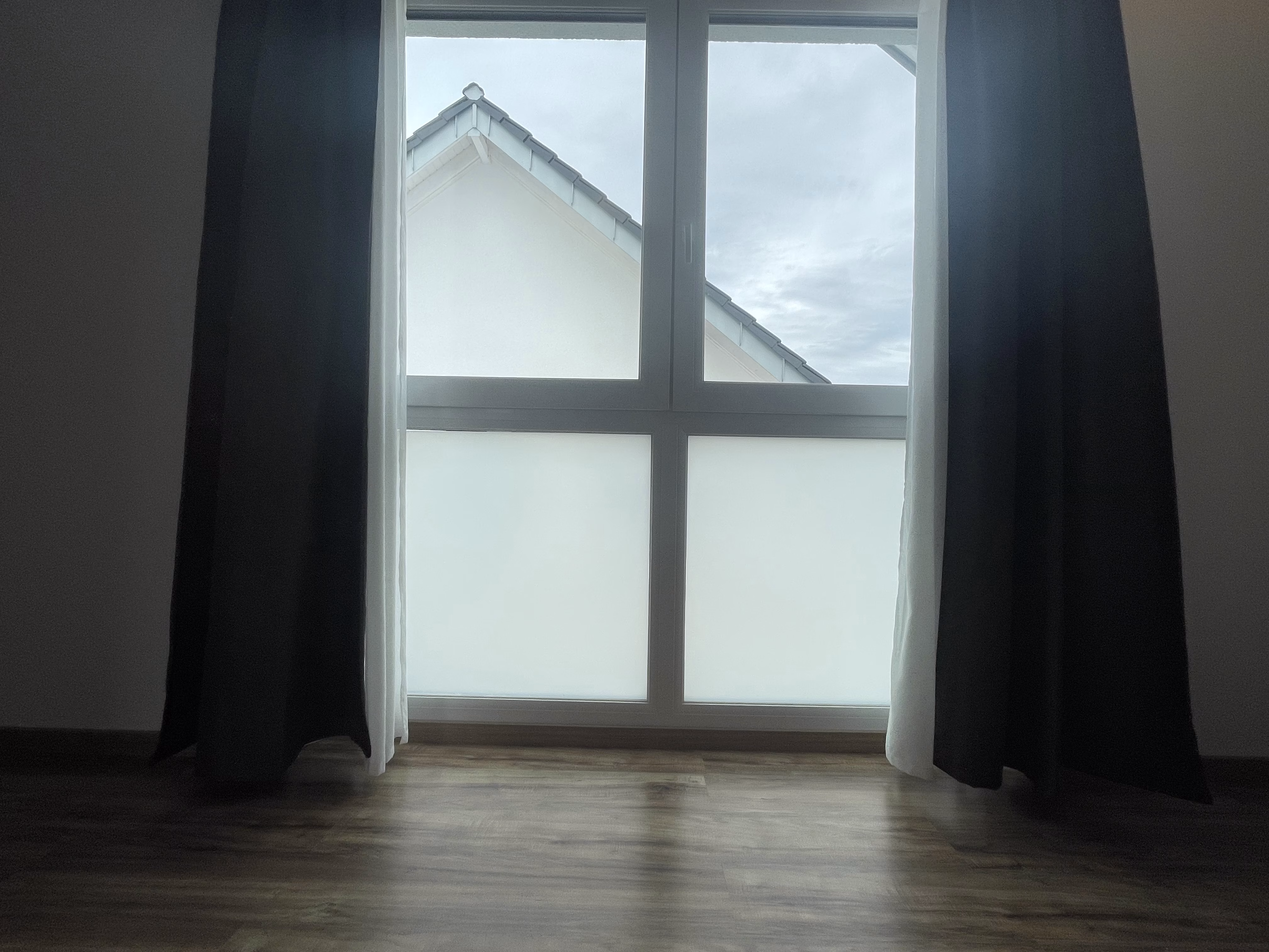 Milchglasfolie - Sichtschutzfolie, weiß matt