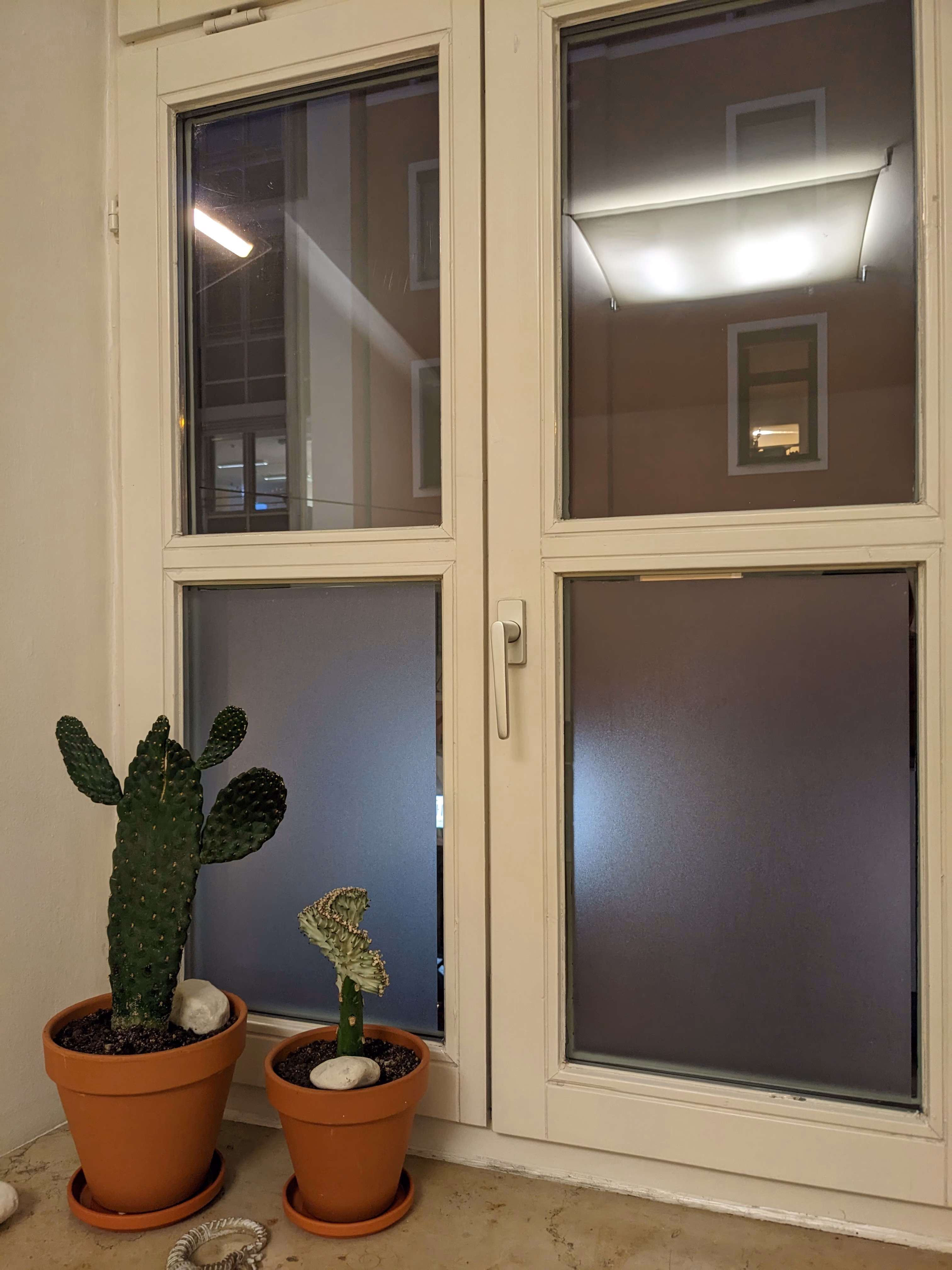 Fensterfolie wie gefrohrenes Glas