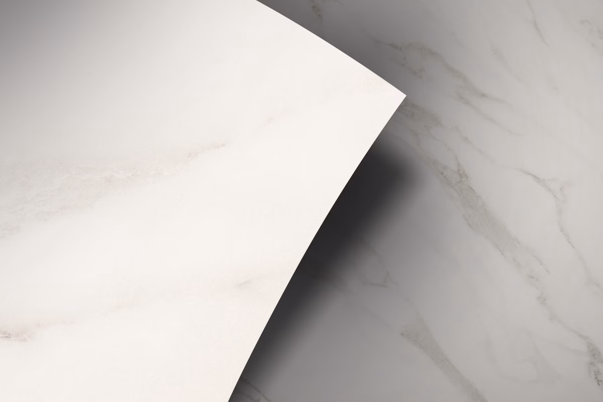 Weißer Marmor, Bianco Carrara, Klebefolie in Steinoptik