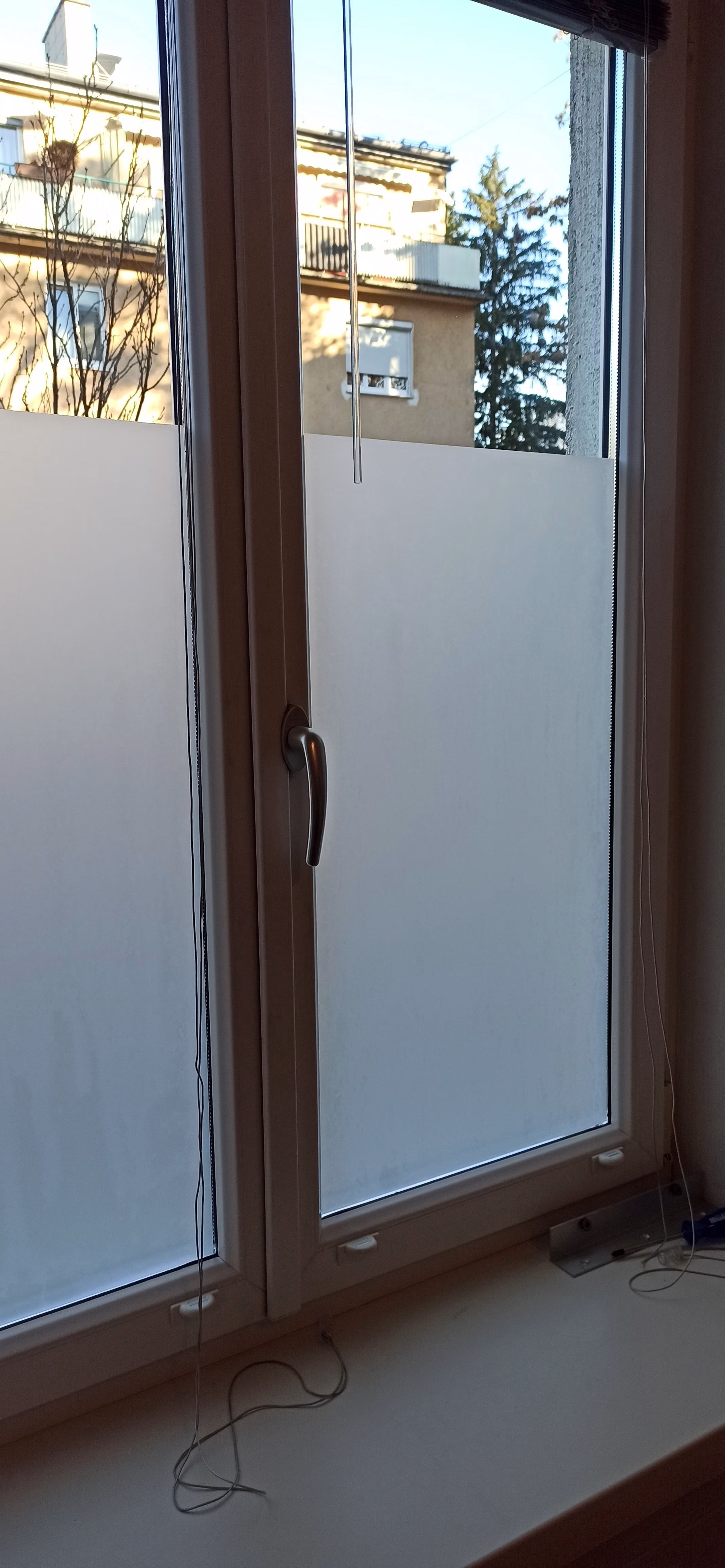 undurchsichtig weiße Sichtschutzfolie