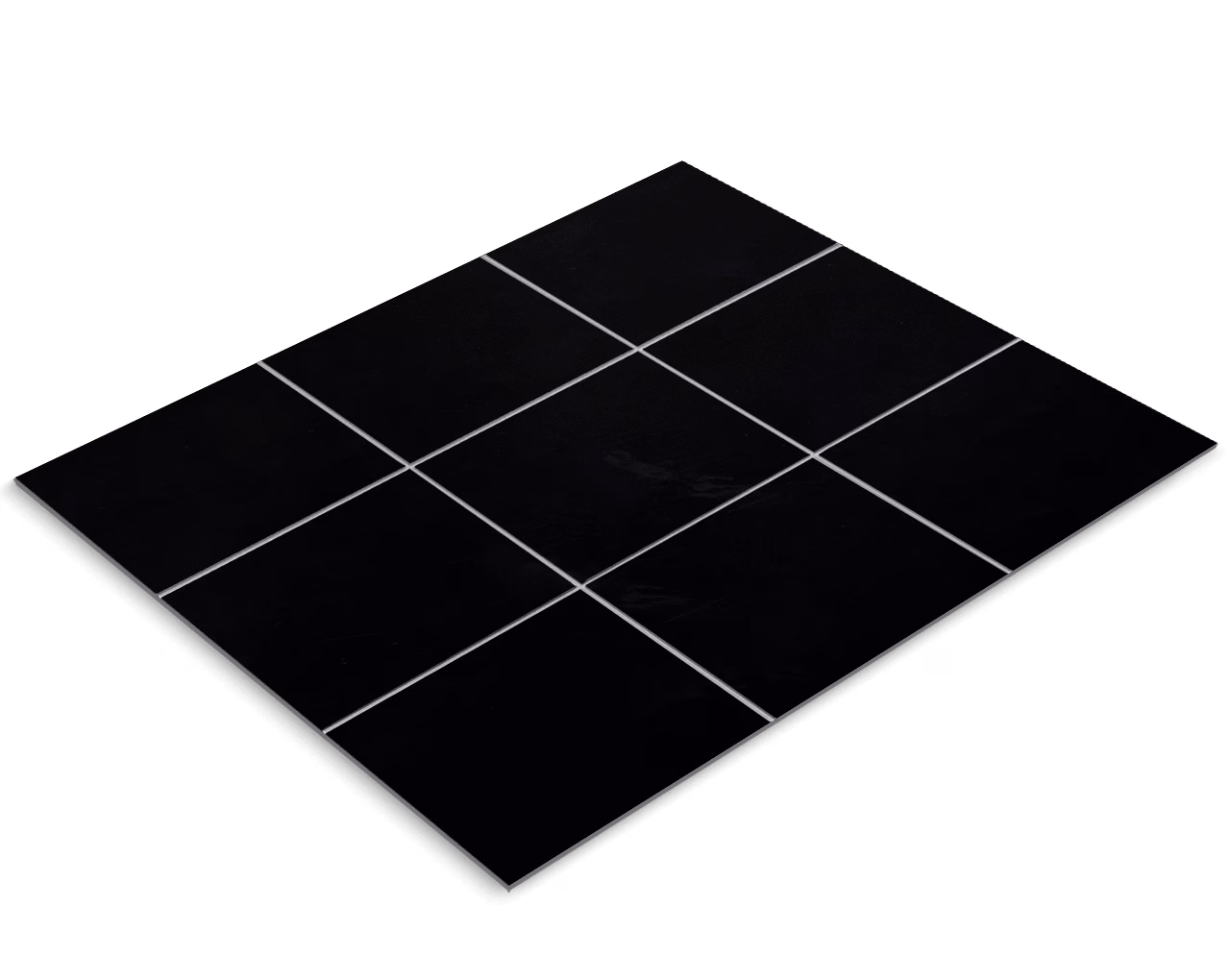 Fliesenfolie, Schwarz lackiert