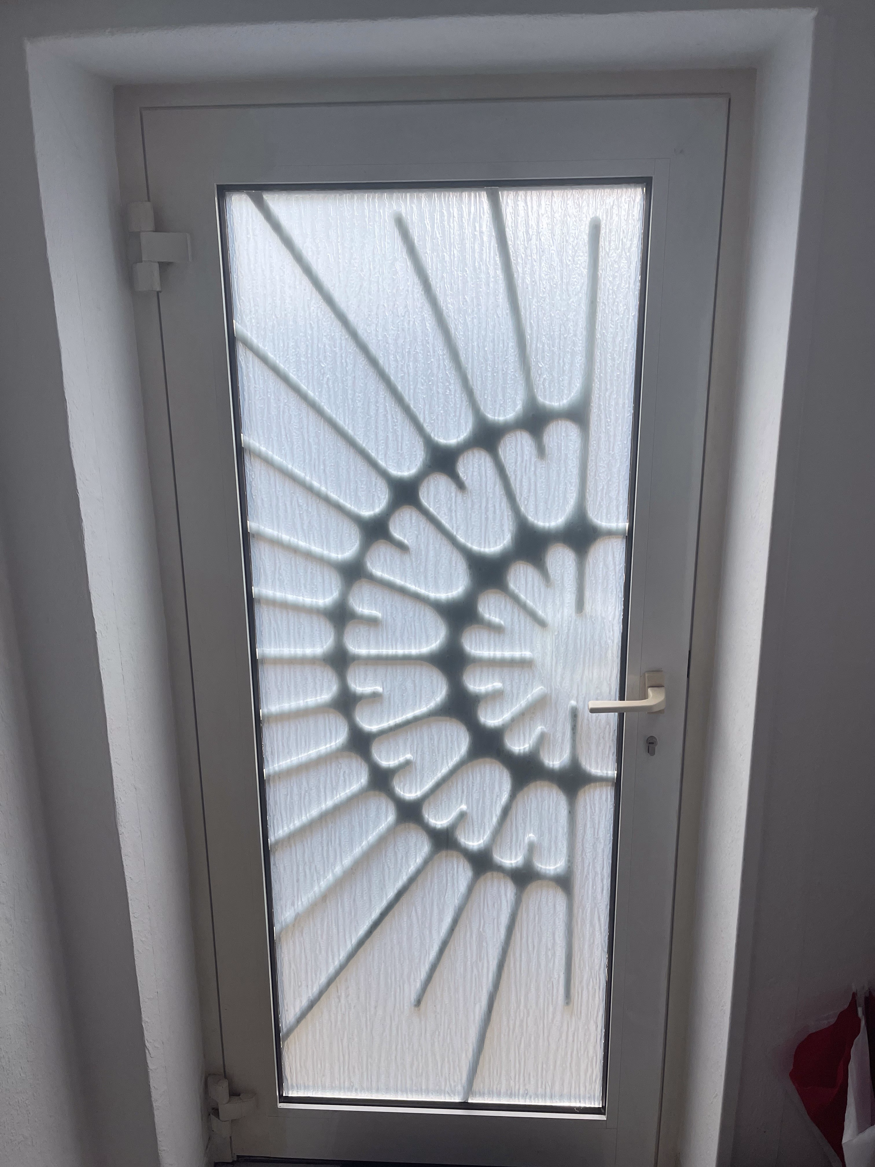 Sichtschutz- und Sonnenschutzfolie, silber matt verspiegelt