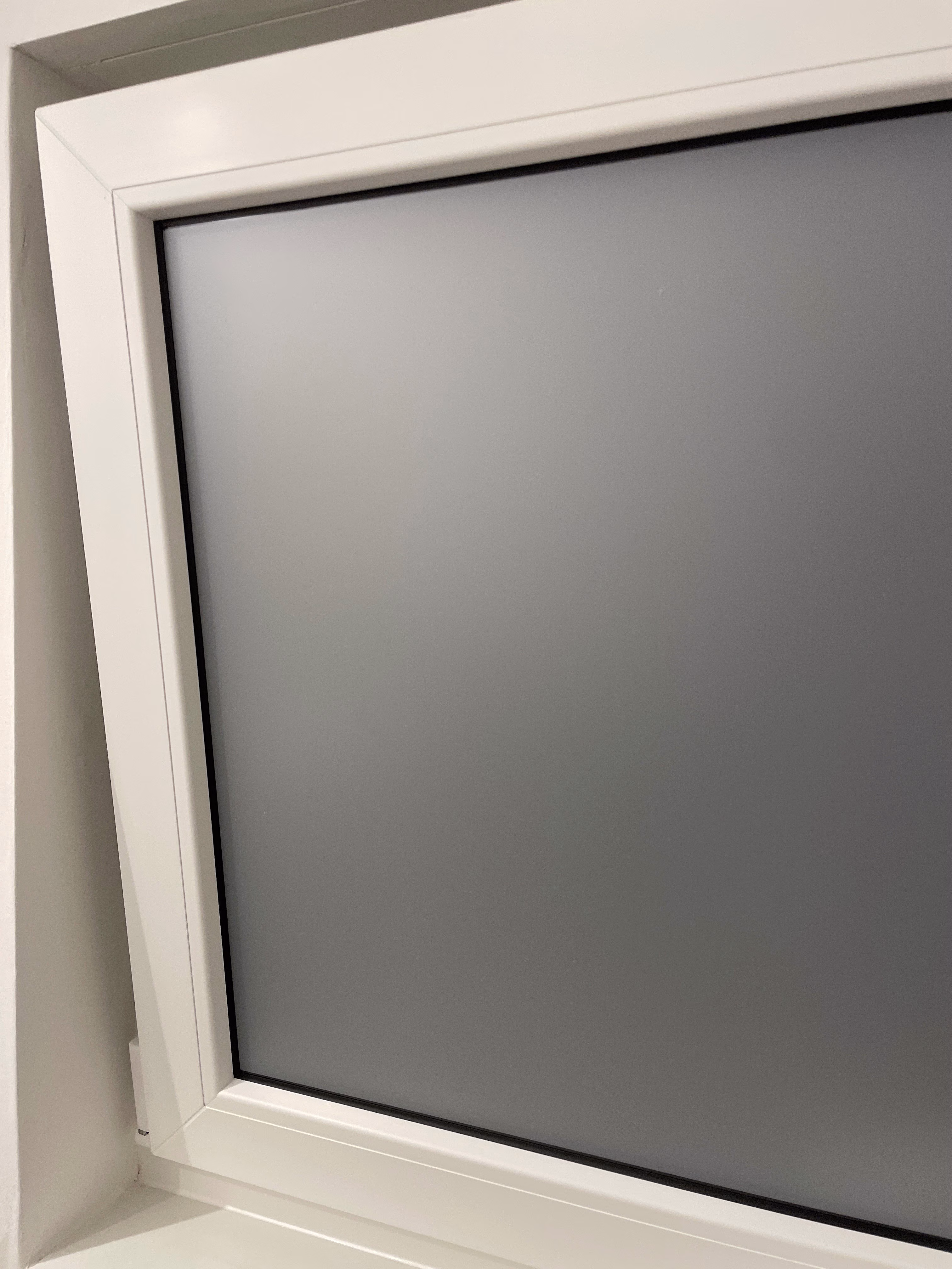 Milchglasfolie - Sichtschutzfolie, weiß matt