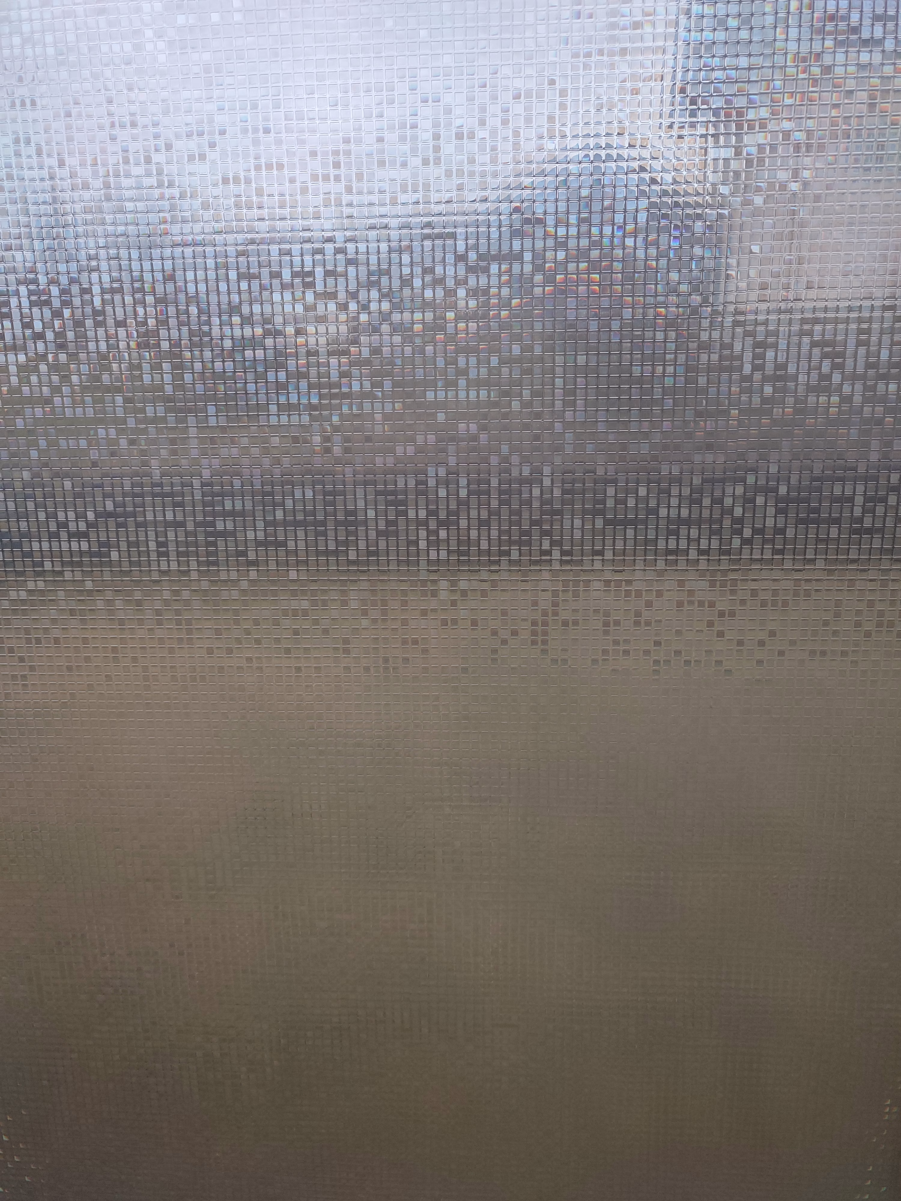 Detailansicht Adhäsionsfolie, durchsichtige Quadrate