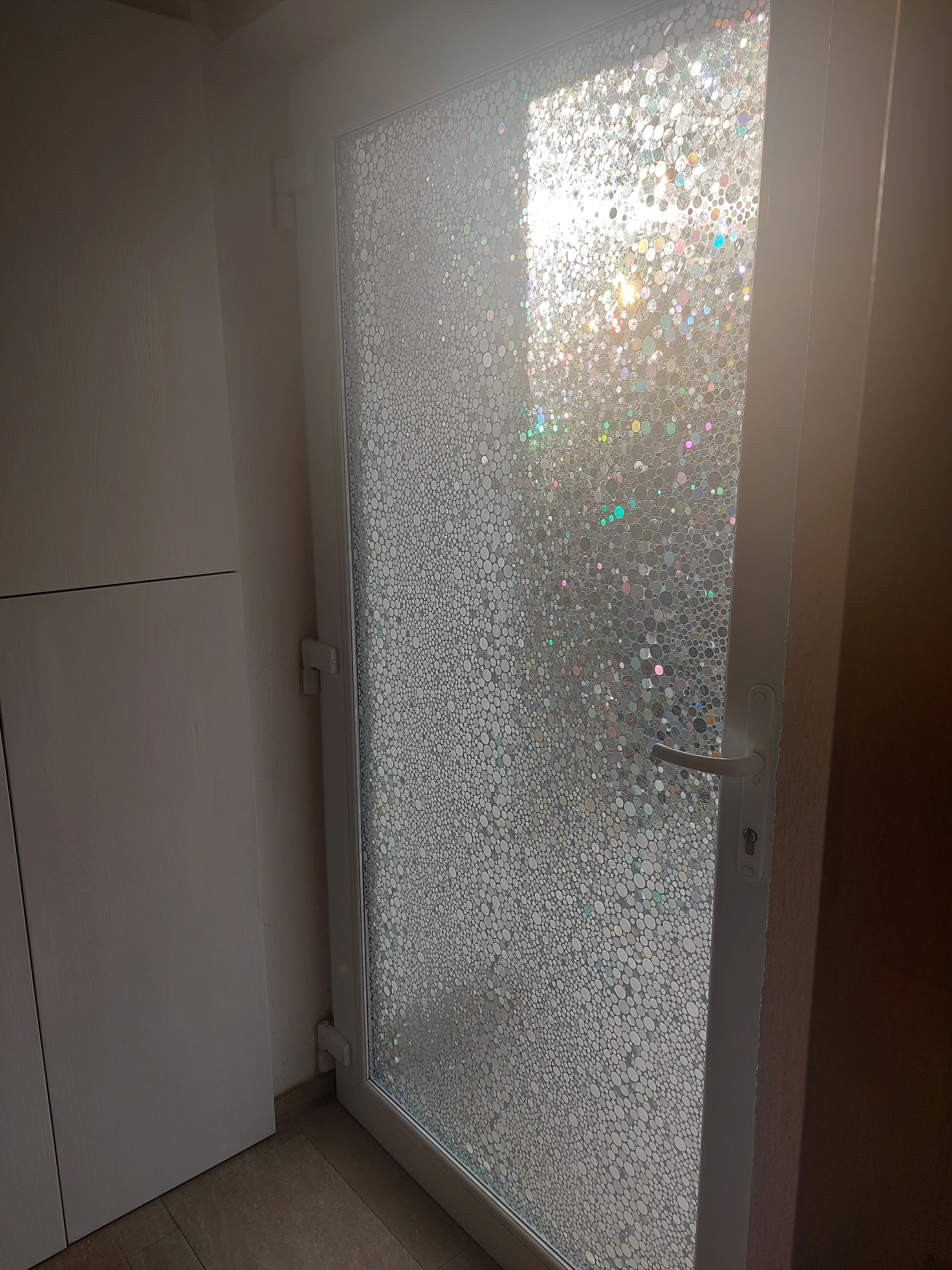 Kleberlose Glitzerfolie in Kreisoptik