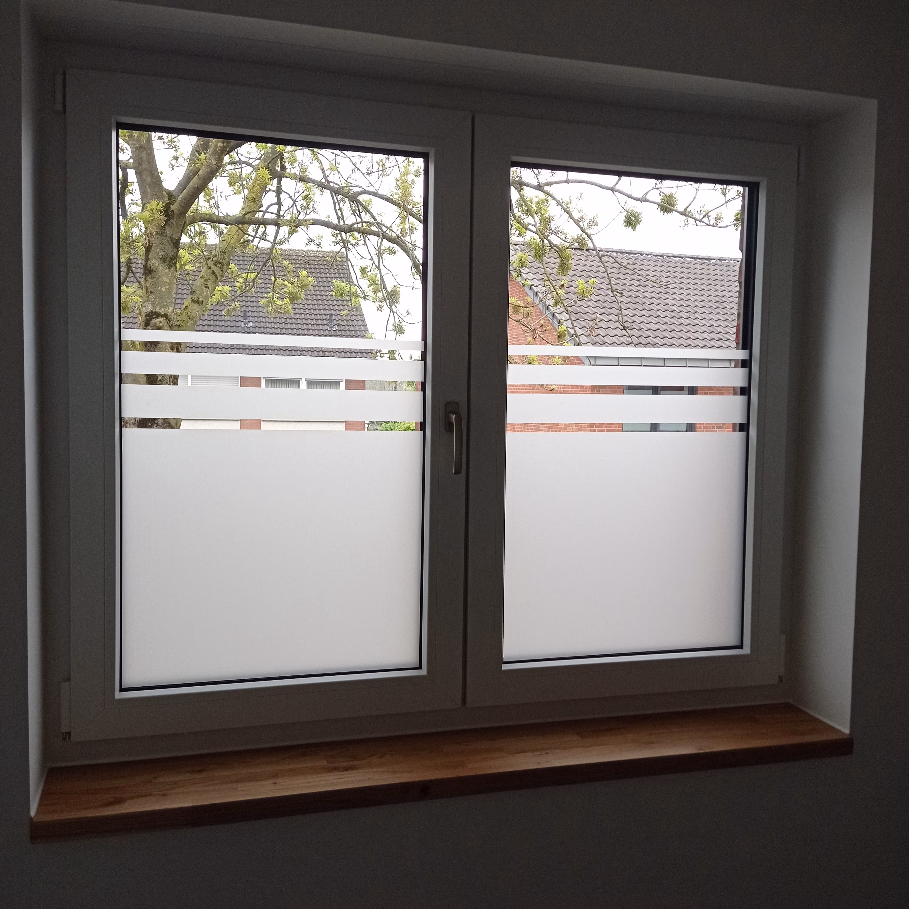 Streifen als Sichtschutzfolie