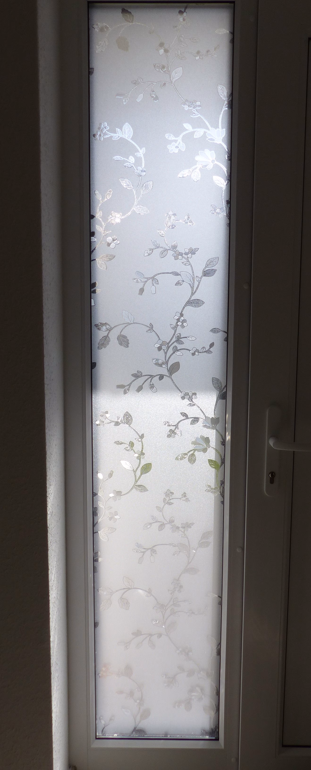 Blumenranken Fensterfolie ohne Kleber