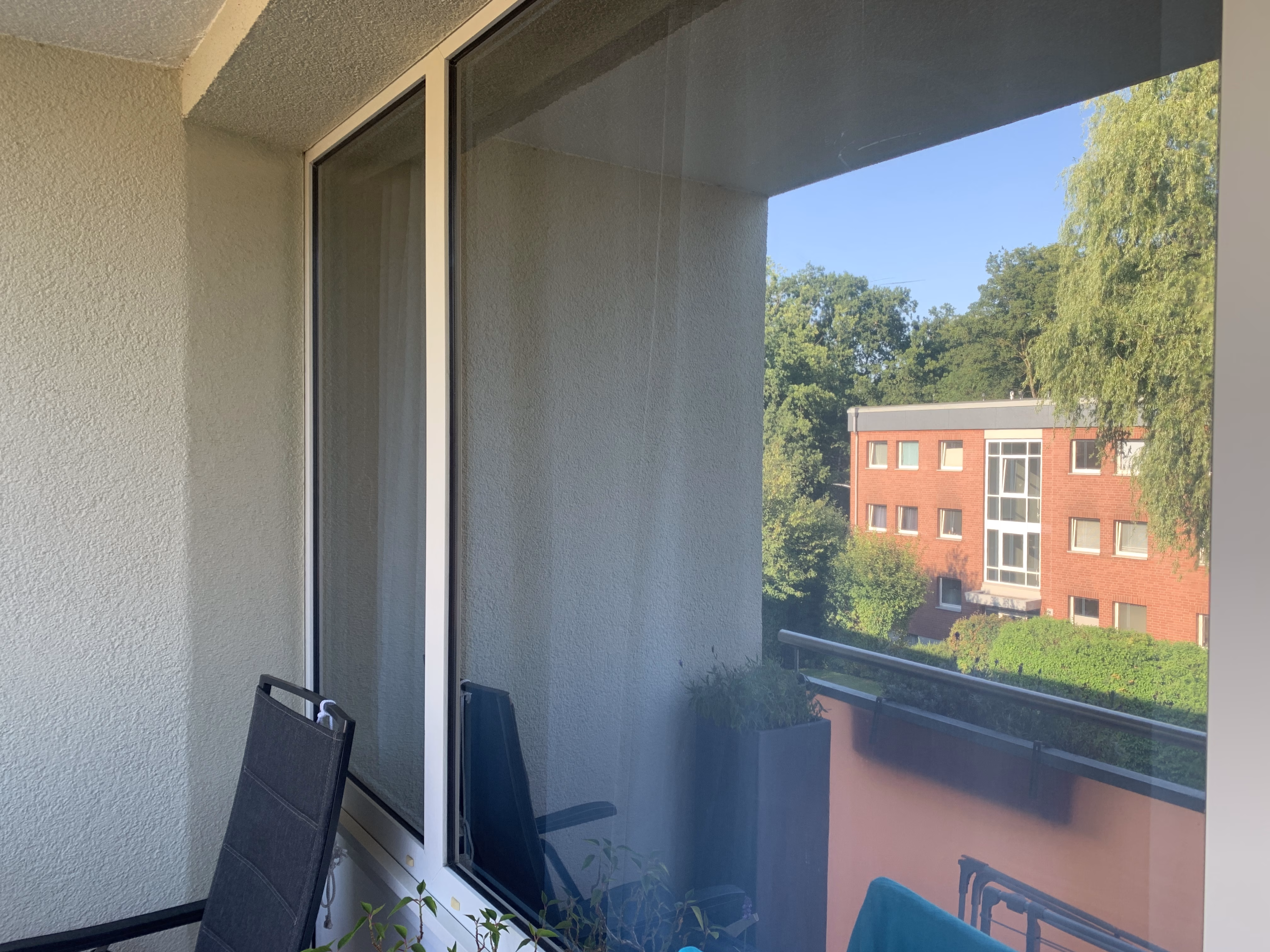 Sonnenschutzfolie, silber mittel verspiegelt