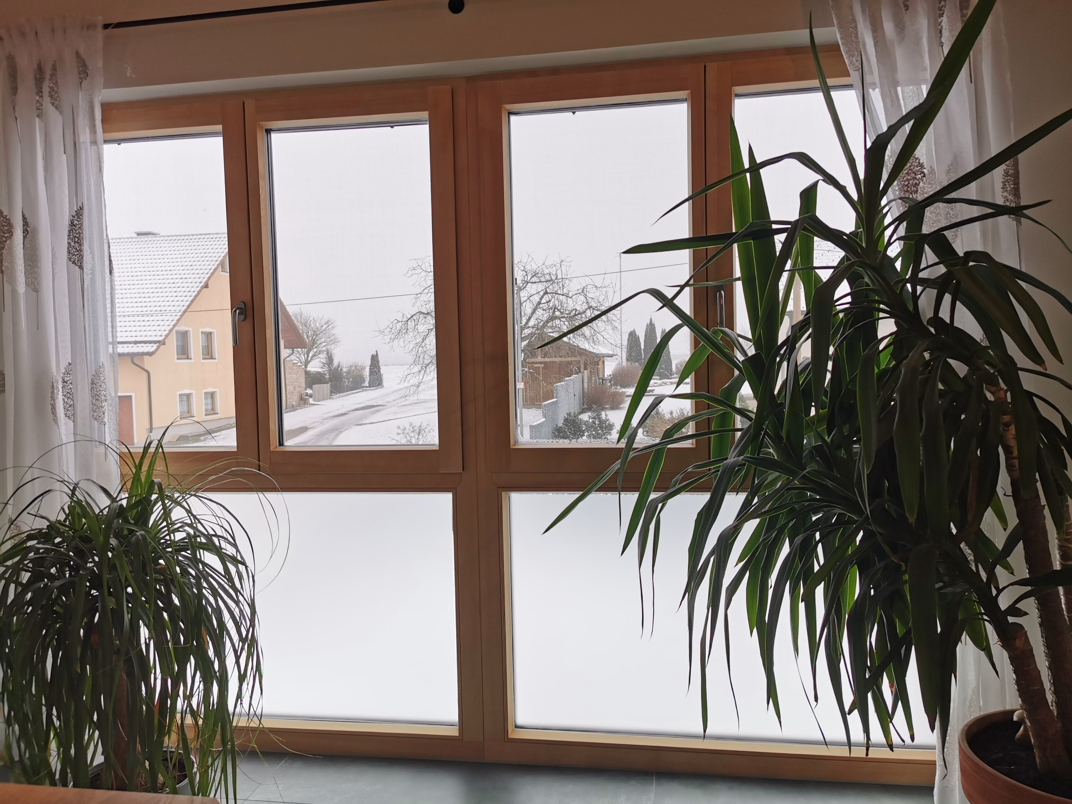 Sichtschutzfolie, Frostglasdesign transparent matt