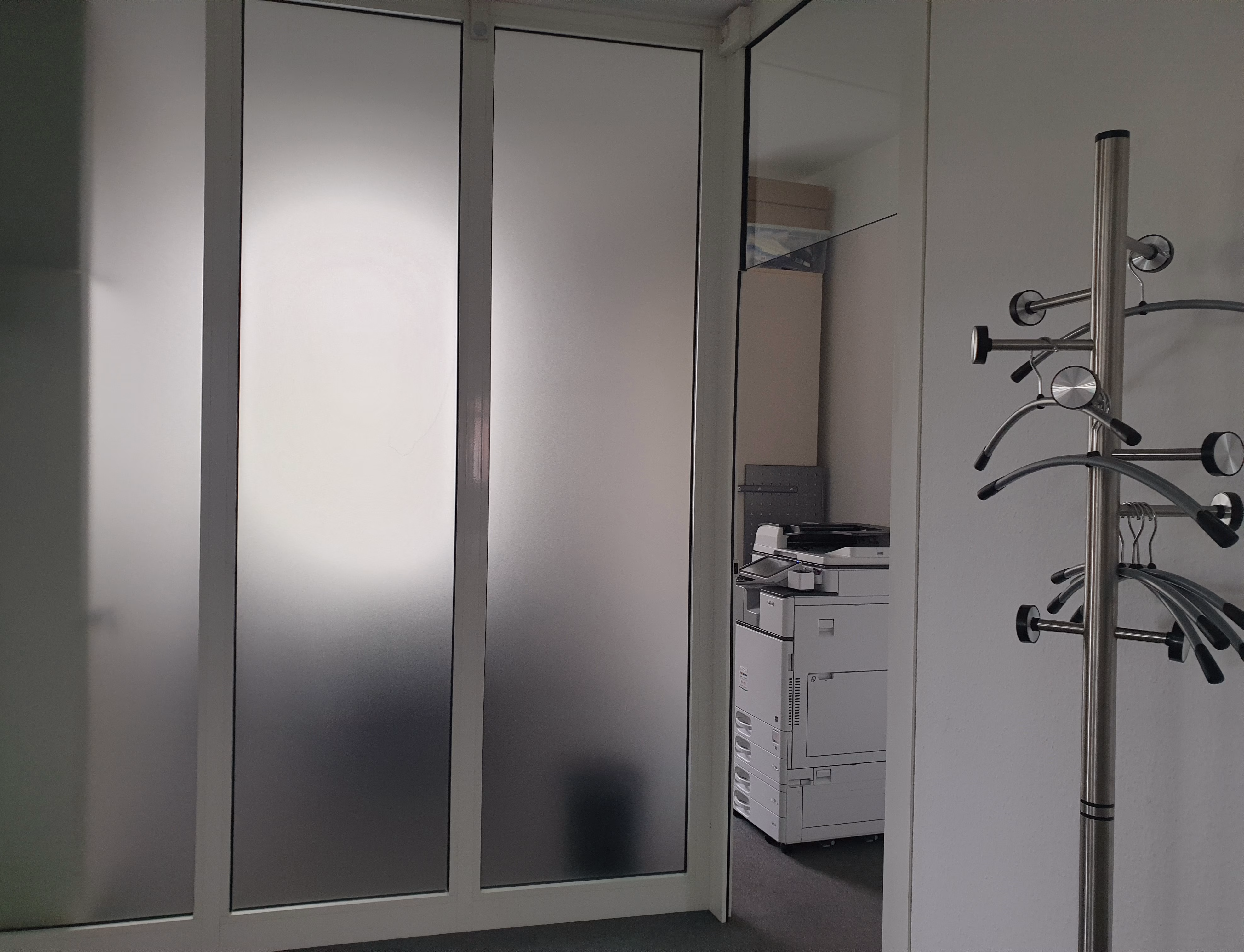 Sichtschutzfolie, Frostglasdesign transparent matt 2