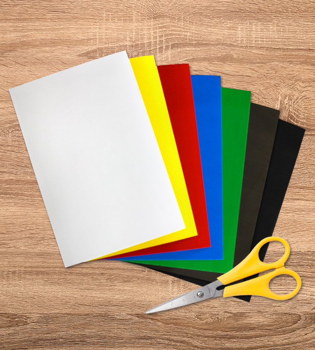 681200-bastel DIN A4 Bögen selbsthaftender Farbfolie