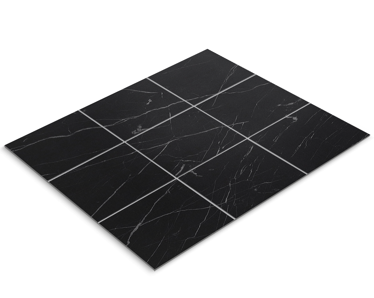 Fliesenfolie, schwarzer Marmor, Nero Marquina