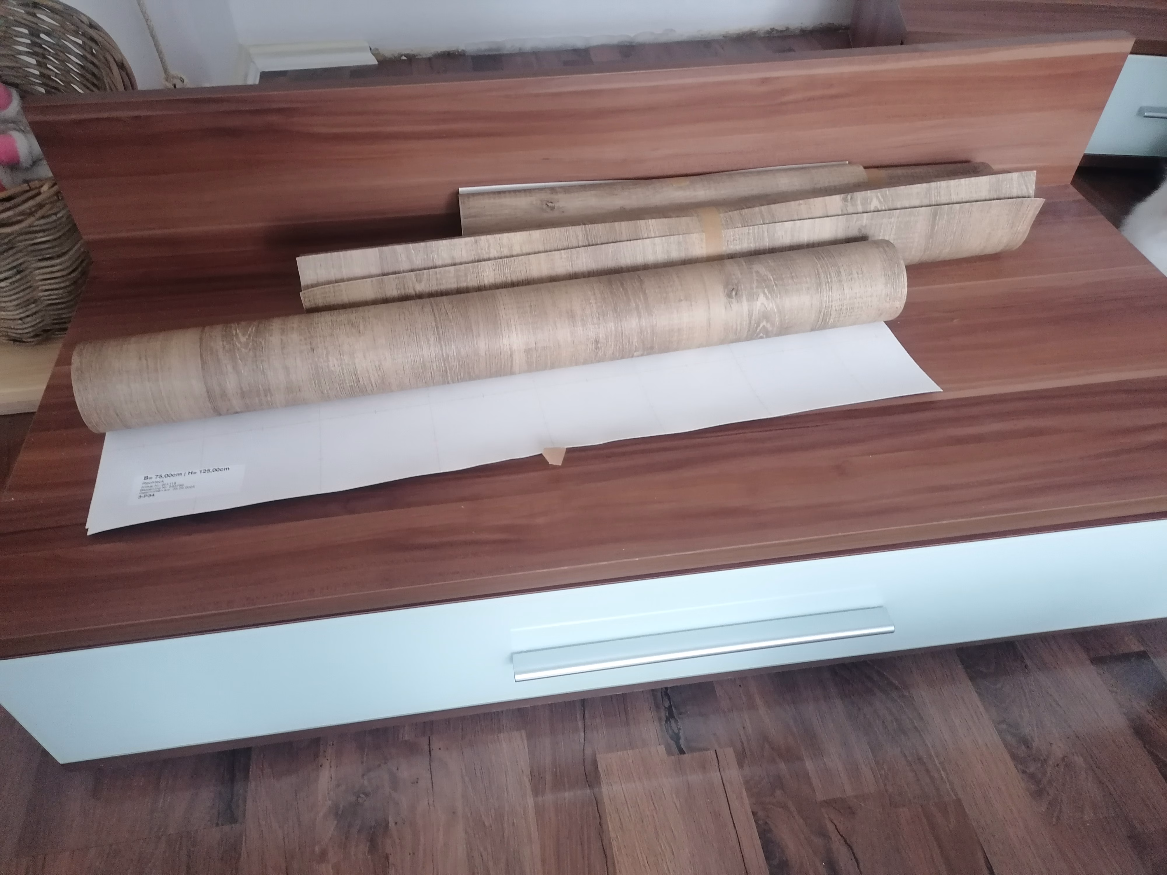 Eiche modern strukturiert, Klebefolie in Holzoptik