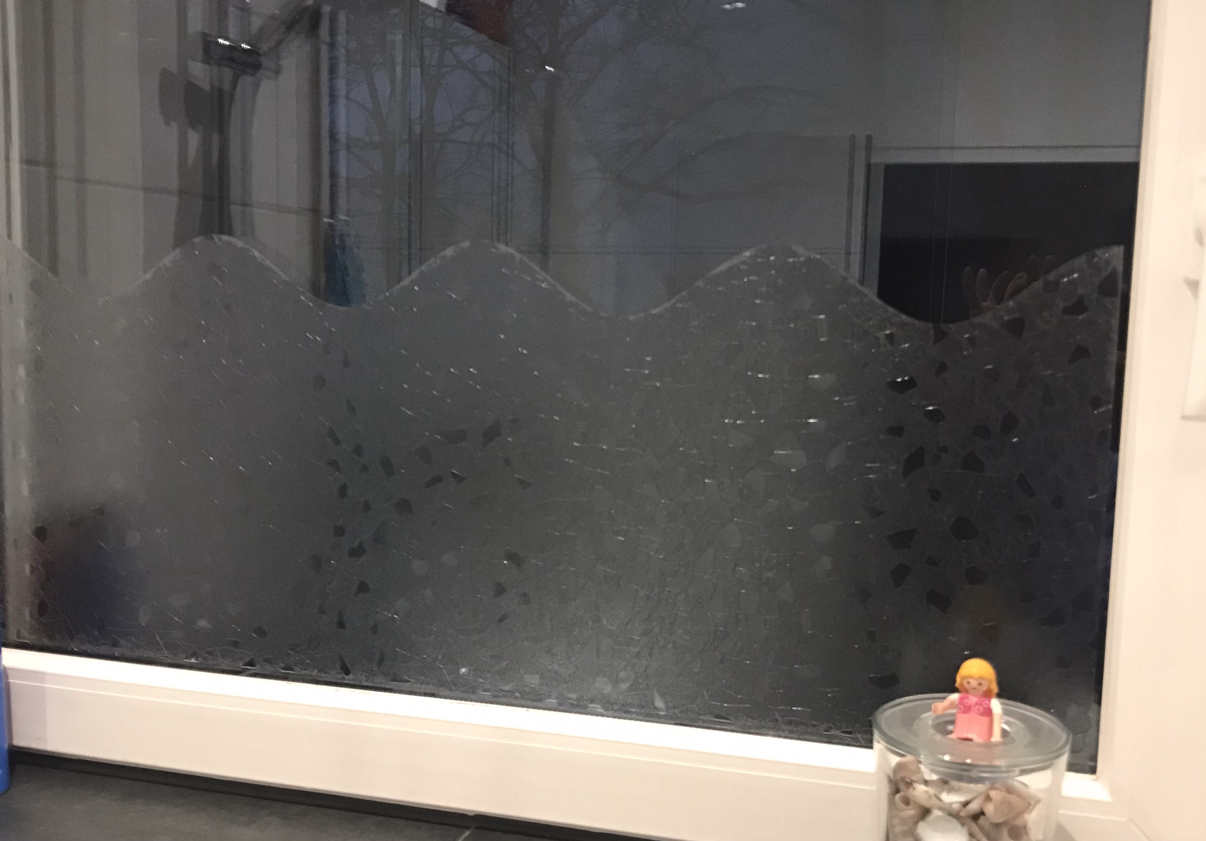 Adhäsionsfolie, Splitteroptik (geprägt)