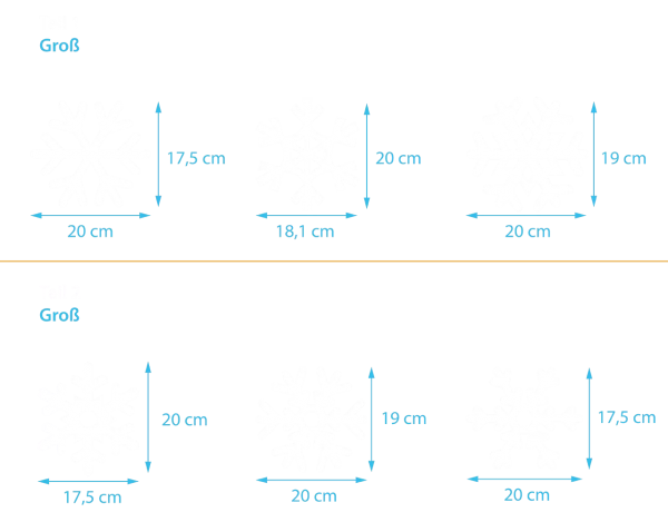 Schneeflocken 1 (6er Set)