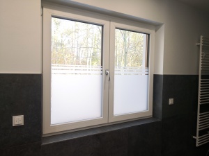 Glasdekor für Fenster, Streifen