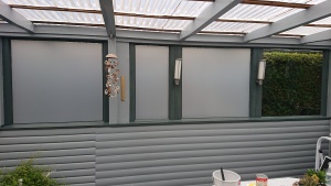 Sonnenschutzfolie Silber dunkel außen Sichtschutz 0,91 m x 1 m Spiegelfolie 