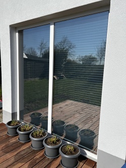 Sonnenschutzfolie, silber mittel verspiegelt