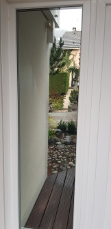 Spiegelfolie in silber verspiegelt Außenansicht