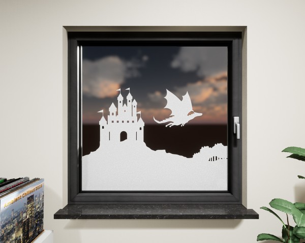 Glasdekor für Fenster, Drachenburg