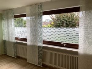 Sichtschutzfolie mit Welllenoptik