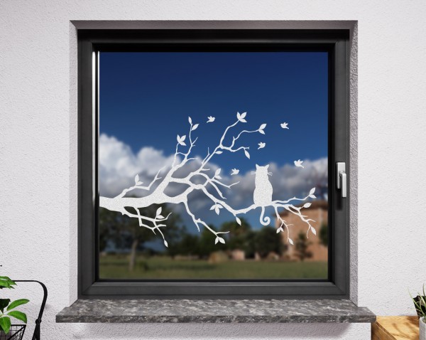 Fenstertattoo, Katze