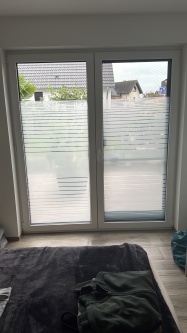 Dekorfolie, horizontale, auslaufende Streifen