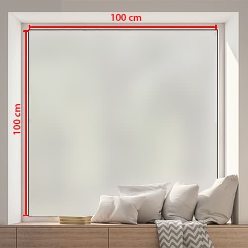 Milchglasfolie 100 x 100 cm - Zuschnitt nach Maß