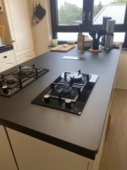 Samt matt schwarz gekörnt, einfarbige Klebefolie