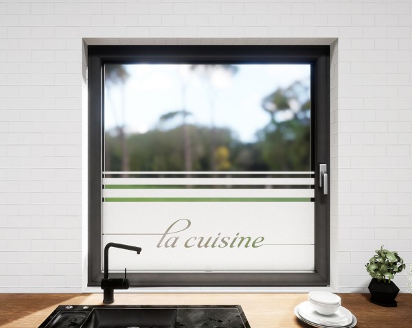 Glasdekor für Fenster, La cuisine