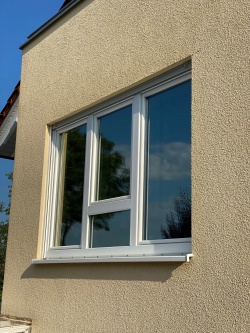 Sonnenschutzfolie, silber mittel verspiegelt