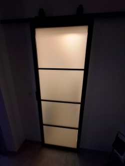 Sichtschutzfolie, transparent matt, gebürstet