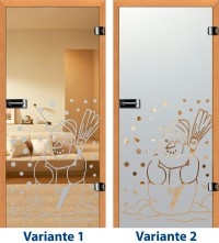 Glasdekorfolie, Schneemann