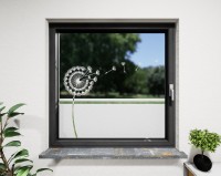 Glasdekor für Fenster, Pusteblume