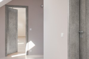 Zement, hellgrau, Klebefolie in Steinoptik