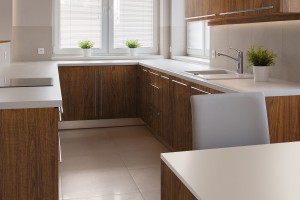 Rosskastanie, Klebefolie in Holzoptik