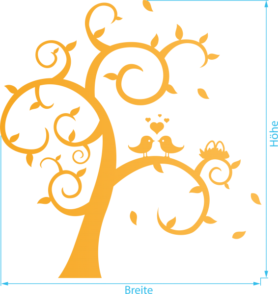 Fenstertattoo, Märchenbaum