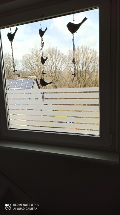 Dekorfolie mit horizontalen Streifen
