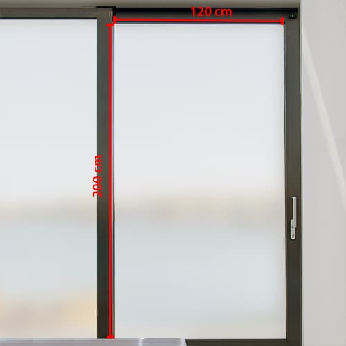 Milchglasfolie 120 x 200 cm - Zuschnitt nach Maß