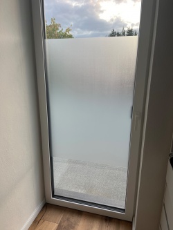 Sichtschutzfolie, Frostglasdesign transparent matt