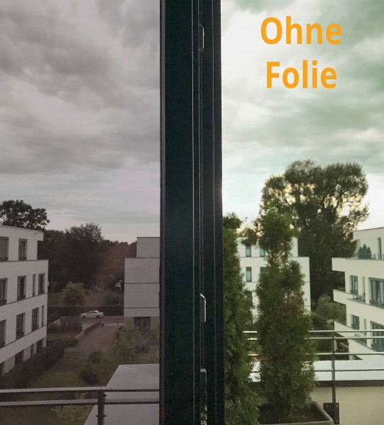 Spionspiegelfolie, bronze verspiegelt