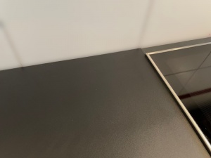 Samt matt schwarz gekörnt, einfarbige Klebefolie