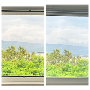 Sonnenschutzfolie, silber mittel verspiegelt