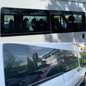 Autotönungsfolie, Sonnenschutzfolie schwarz (selbsthaftend)