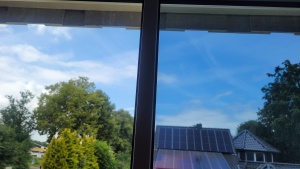 Sonnenschutzfolie, silber mittel verspiegelt