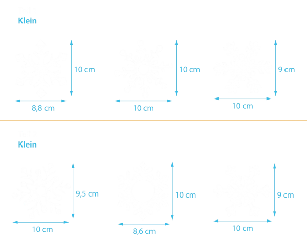 Schneeflocken 2 (6er Set)