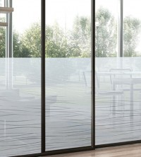 Adhäsionsfolie, transparent matt mit Wellendesign (geprägt)