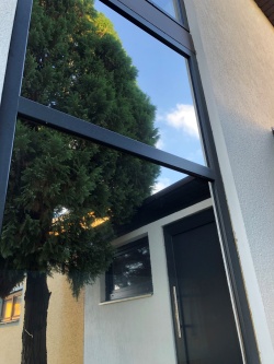 Spiegelfolie silber verspiegelt