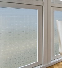Adhäsionsfolie, horizontal transparent weiße Streifen 17 mm